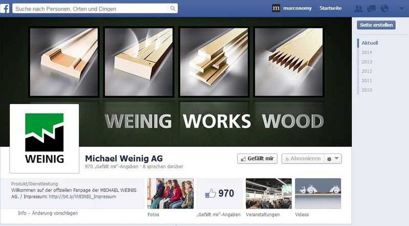 Weinig Works Wood – was in dem mittelständischen Unternehmen sonst so passiert, das können Kunden und Fans auf dem Facebook-Profil von Weinig verfolgen. (Bildquelle: Weinig)
