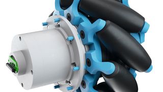 Für das fahrerlose Transportsystem, das Nabtesco auf der SPS IPC Drives zeigt, hat der Getriebehersteller mit Technologiepartnern ein applikationsspezifisches Antriebssystem entwickelt (Nabtesco)