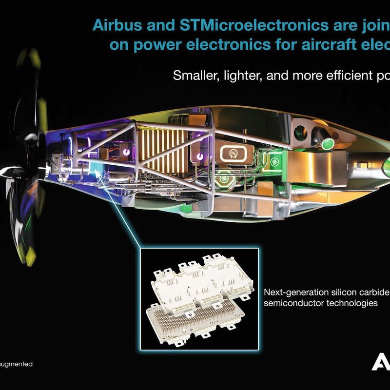 Für die Elektrifizierung von Luftfahrzeugen: Kooperation zwischen Airbus und STMicroelectronics