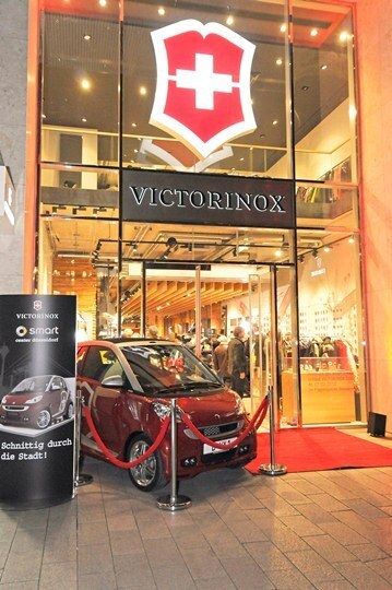 Der Smart Victorinox wurde im Düsseldorfer Flagshipstore der Schweizer Messerschmiede vorgestellt. (Smart)