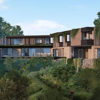 Wohnprojekt „Val Au Bourg“ an den Klippen der Südküste von Guernsey. (Bild: DLM Architects)