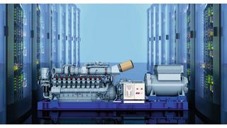 Mtu-Gasaggregate der Baureihe 4000, die in 120 Sekunden auf Volllast sind, können jetzt bereits für die Stromversorgung in Rechenzentren eingesetzt werden. (Bild: Rolls-Royce)