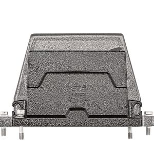 Das Gehäuse Han HPR Compact spart im Vergleich zu bisherigen Standards 20 Prozent Bauraum und bis zu 25 Prozent Gewicht ein. (Bild:  Harting)