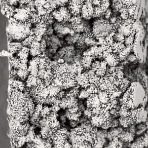 Bild 3: Die PTFE-Membran im Anschnitt: eine Folie aus zusammengedrückten Wattebällchen. (Bild:  Konzelmann)