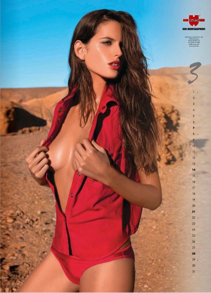Diese Models gab es im Würth-Kalender 2010 zu sehen. (Bild: Würth)