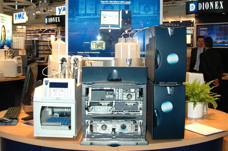 Dionex stellt auf der Analytica 2010 das neue Kapillar-Ionenchromatographie-System ICS-5000 für niedrigste Nachweisgrenzen in der Ionenchromatographie vor. (Archiv: Vogel Business Media)
