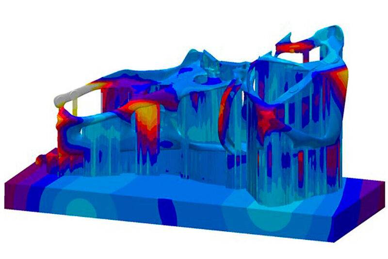 Ein Simulationsbild aus dem Entwicklungsprojekt Customat 3D. (Magma)