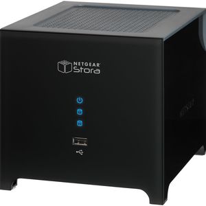 Netgear Stora MS2110 hat ein Terabyte Speicherkapazität sowie einen Slot für eine zusätzliche Festplatte.