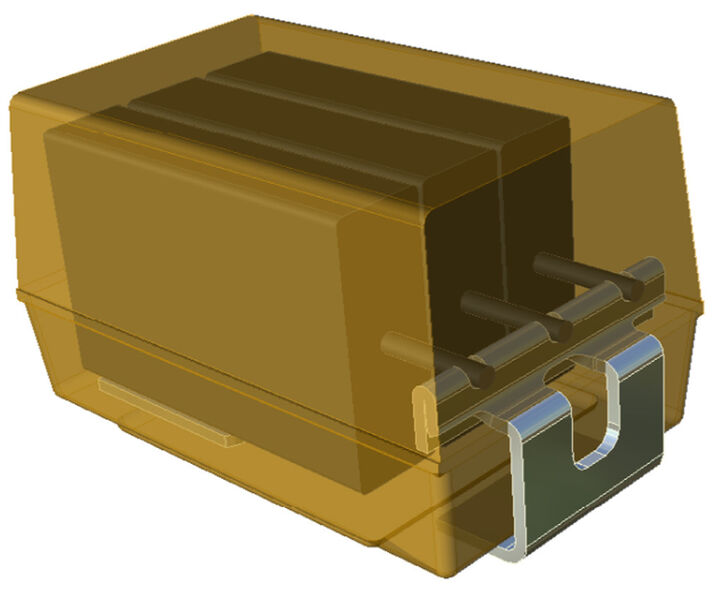 Bild 1: SMD-Kondensator mit mehreren Anoden (Bild: AVX)