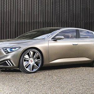 So sieht nach den Vorstellungen der Graphiker von „Auto Bild“ der Prototyp der neuen Borgward-Oberklasselimousine aus.(Foto:  obs/Auto Bild/RadovanVaricak)