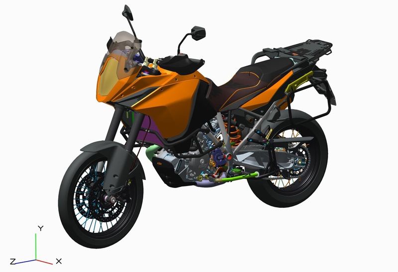 Für die technische Dokumentation ist nicht das genaue CAD-Modell nötig, es genügt eine Product-View-Ansicht. (KTM)