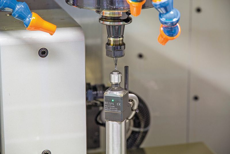 Der Tastkopf Z-Pico hat eine sehr kleine Messkraft, dadurch eignet er sich besonders für das Vermessen kleiner Werkzeuge. (Bild: Blum-Novotest)