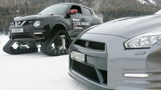 Mit den Allradmodellen von Nissan im Schnee. (Foto: Nissan)