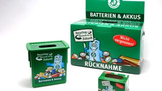 Bundesweit verbreitet: Die grünen Sammelboxen von GRS Batterien (Archiv: Vogel Business Media)
