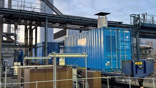 Gas-/Ölbefeuerter Heißwasser-Boiler (Bild: Aggreko)