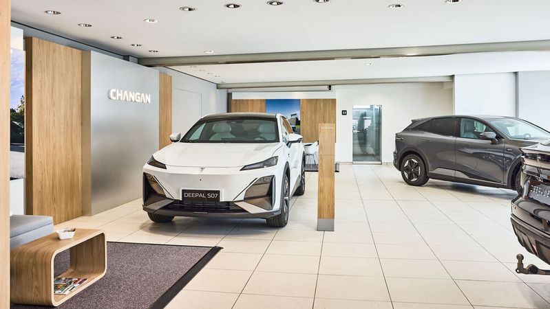 So sieht der Changan-Showroom in Halstenbek bei Hamburg aus.(Bild:  Changan)