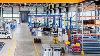 Die Demonstrationsfabrik der RWTH Aachen (© Press'n'Relations/eventfotograf.in JRF e.V.)