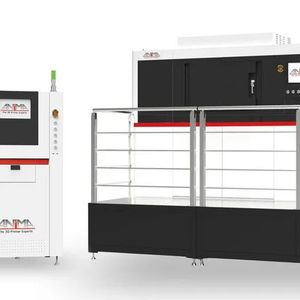 Das griechische Unternehmen Anima stellt auf der Formnext seine A-Serie vor. Es ist eine Reihe von Metall-3D-Druckern, die auf den Systemen von Zrapid aus China basieren, aber für europäische Anforderungen optimiert wurden.(Bild:  Anima)
