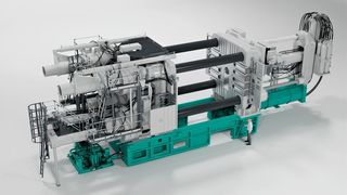 Groß und die stärksten ihrer Art sind zwei neue Druckgießmaschinen für die Metallverarbeitung, die Bühler jetzt vorstellt. Im Bild sieht man die Carat 920, die eine Schließkraft von maximal 92.000 Kilonewton entwickelt. Dann gibt es auch noch die etwas kleinere Schwester Carat 840. Hier noch mehr dazu. (Bühler)