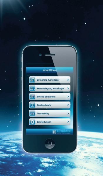 App smartConsi: Rutronik verbindet über die App das eigene Warenwirtschaftssystem mit dem des Kunden. (Bild: Rutronik)