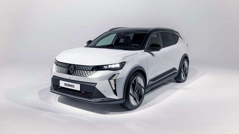 Auf der IAA Mobility in München feierte die neue Generation des Scénic als elektrisch angetriebener Crossover Premiere. (Bild: Renault)