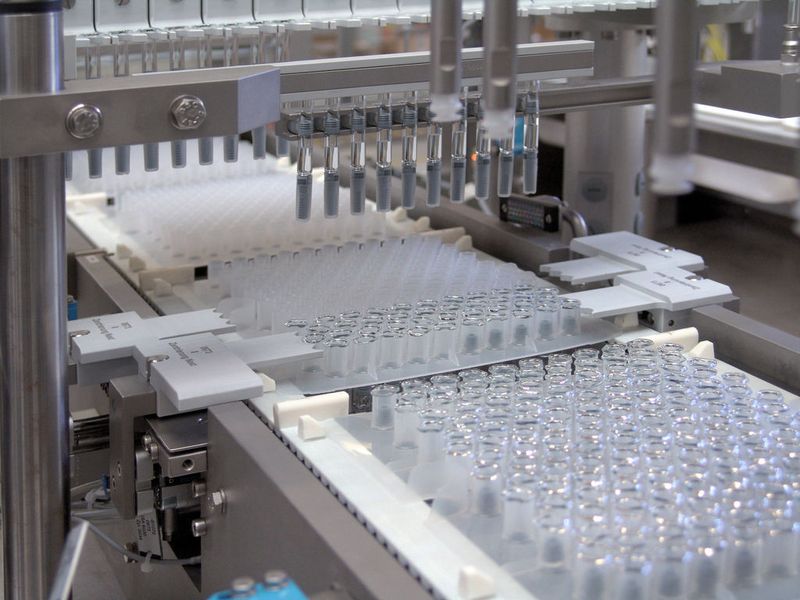 Track and Trace: Syringes are placed into nests which are packaged in tubs. Optima Group Pharma can print codes on these plastic boxes.  (Picture: Optima Packaging Group)