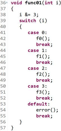 Bild 4: Das Default-Label wird normal nicht erreicht.(Bild:  Hitex GmbH)