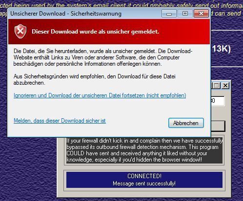 Auch den Zugriff durch Firehole erkannte die Kaspersky-Software und blockierte ihn. (Archiv: Vogel Business Media)