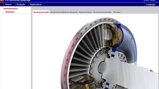 Erklärung des Prinzips der hydrodynamischen Leistungsübertragung in Voith Füllungsgesteuerten Turbokupplungen. Bilder: Voith Turbo (Archiv: Vogel Business Media)