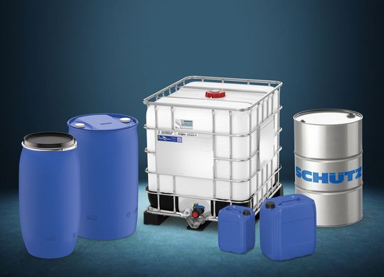 Auf der Interpack 2026 präsentiert Schütz sein umfangreiches Portfolio an spezialisierten Verpackungslösungen aus den Bereichen IBC, Kunststoff- und Stahlfässer sowie Kunststoffkanister. (Bild:  Schütz)