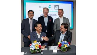 Bei der Unterzeichnung des Deals: sitzend von links, PCG Managing Director/Chief Executive Officer, Ir. Mohd Yusri Mohamed Yusof; und PAI Partner, Fabrice Fouletier; stehend von links PCG Chief Financial Officer, Mohd Azli Ishak; Perstorp President und Chief Executive Officer, Jan Secher zusammen mit PAI Partner, Ragnar Hellenius (Bild: Petronas)