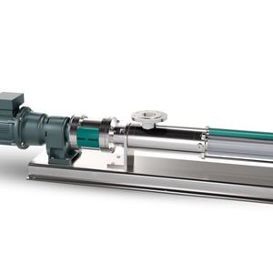 Magnetkupplung + Exzenterschneckenpumpe = Nemo MY. Die speziell für die Handhabung von Schlämmen mit hoher Viskosität entwickelte Magnetkupplungspumpe macht es möglich.(Bild:  Netzsch)