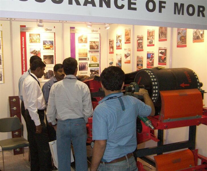 Auch der Stand der Firma Thejo Engineering Ltd. aus Indien war gut besucht. (Picture: PROCESS)