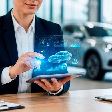 In einigen Prozessen in Handel und Service spielt KI heute schon eine Rolle. Aber was bringt der Einsatz der Technologie? Dazu befragten wir Entscheider in Unternehmensführung, Vertrieb und Aftersales. (Bild: Dall-E / KI-generiert)