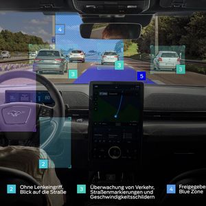 Ford nutzt in den USA und Großbritannien bereits seine Technologie zum automatisierten Fahren nach Level 2 plus. Künftig geht das auch in Deutschland.(Bild:  Autoren-Union Mobilität/Ford)