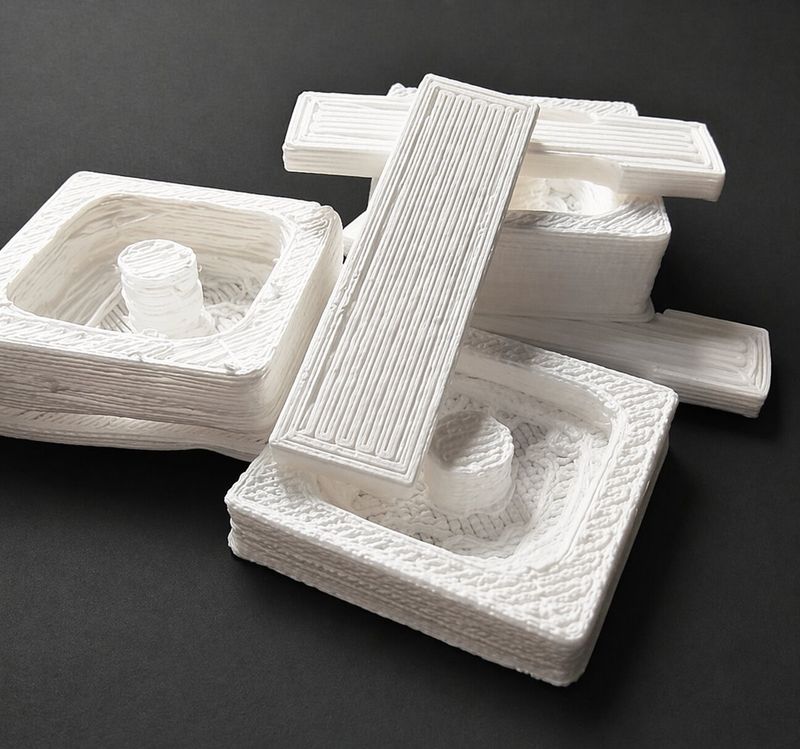 In collaborazione con due istituti Fraunhofer, la start-up Palprint sta sviluppando un metodo di stampa 3D basato sulla schiuma di PET.(Bild:  Palprint)