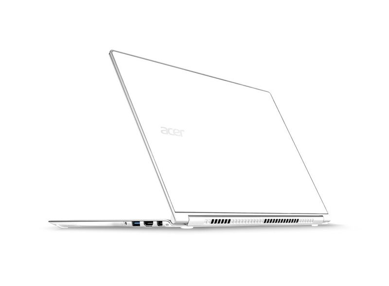 Alle Modelle der Aspire-S7-392-Serie sind mit einem Aluminium Unibody-Gehäuse ausgestattet, das aus einem einzelnen Aluminiumblock hergestellt wird. (Bild: Acer)