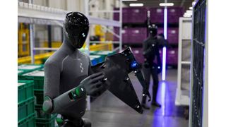 Humanoider Roboter Figure 03 im Einsatz im BMW Group Werk Spartanburg. (Bild: BMW Group)