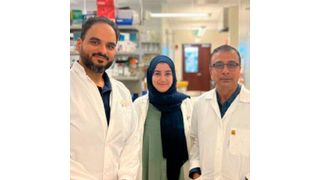 From left: Sharif M. Hala, Sara Mfarrej, and Professor Arnab Pain studied the N protein of SARS-CoV-2 to further understanding of its role in disease severity. (© 2022 Kaust)