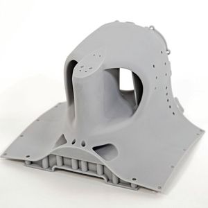 Alfa Romeo Sauber F1 Team Racecar Rollhoop-Teil für Windkanal-Testmodell, hergestellt auf dem 3D Systems ProX 800 SLA 3D-Drucker mit Xtreme-Material.