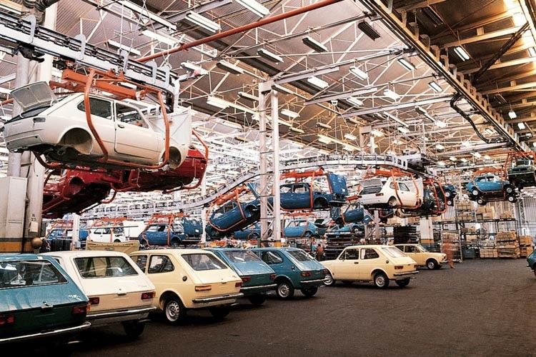 Produktion des Seat 127 im Jahr 1974. (Foto: Seat)