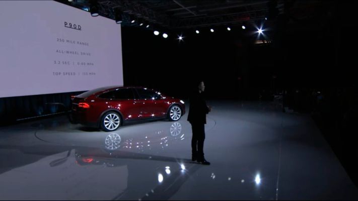 Der P90D hat 403 km Reichweite, ebenfalls Allradantrieb, beschleunigt in 3,2 Sekunden von Null auf 100 km/h und erreicht ebenfalls 250 km/h.  (Tesla)