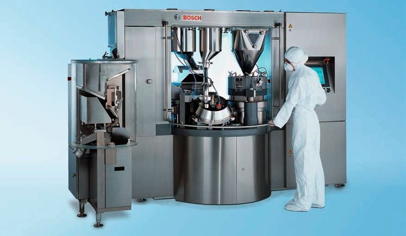 The capsule filling machine with its multiple filling options offers Cipla exactly the continuity,
durability and flexibility required for current and future filling operations. (Picture: Bosch Packaging Technology)