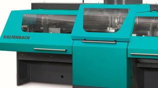 Kaltenbach präsentiert im Rahmen der Tube 2018 in Düsseldorf unter anderem dies KKS 463 NA, die als Flaggschiff in Sachen automatiserter Kreissägen gilt. Profil- und Vollmaterialien sind ihre Domäne, die mannlos auf Solllängen gebracht werden. Halle 6, Stand B12. (Kaltenbach)