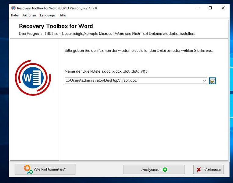 Office-Dokumente können mit Zusatztools repariert werden. (Joos / Recovery Toolbox)