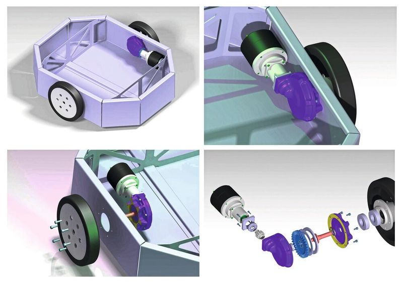 Radangetriebene Fahrzeuge wie AMR oder AGV/FTS erfordern hocheffiziente, kompakte Antriebslösungen.  (Bild: Balance Drive)