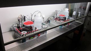 Abb. 1: Die Capstation unter einer Flowbox  (Bild: AJ Roboscreen)