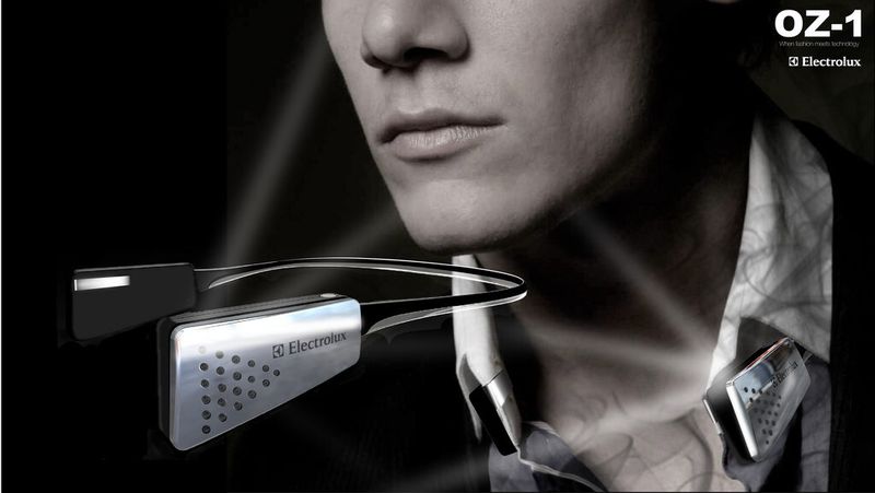 OZ-1 ist ein tragbares Gerät und modisches Accessoire zur Luftreinigung und Stressbewältigung (Electrolux Design Lab)