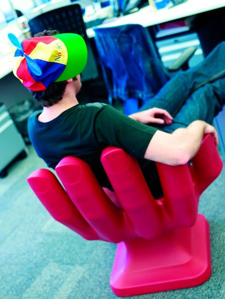 Ein neuer Google-Mitarbeiter in der Niederlassung in New York. (Google)