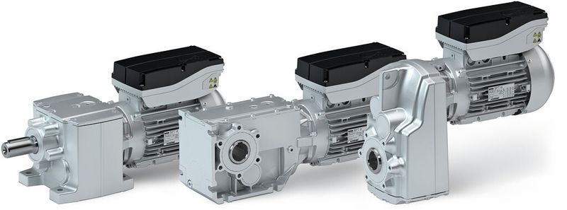 Die mechatronischen Antriebspakete, bestehend aus einem Lenze-Smart-Motor und der g500-Getriebereihe, sorgen für mehr Produktivität und Zuverlässigkeit in der Fördertechnik. (Bild: Lenze)